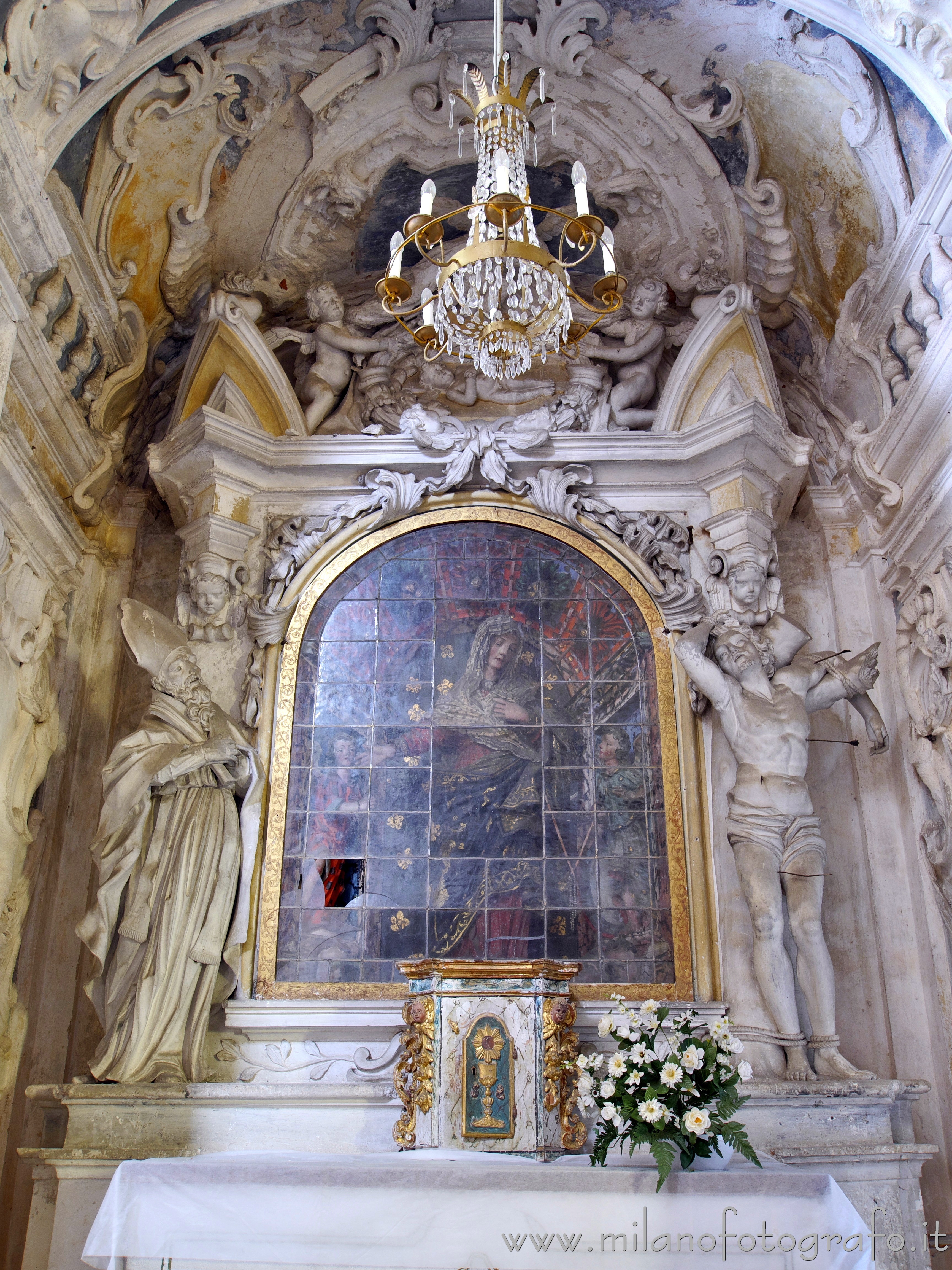 Masserano (Biella, Italy) - Retable of the altar of the Chapel of the Virgin in the Church of the Holy Spirit - Full resolution picture